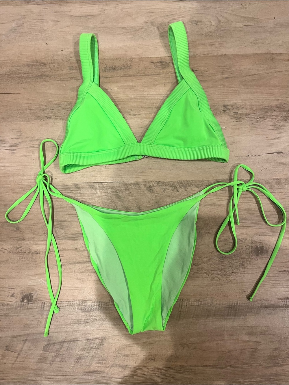 ONEONE swim Neon Green Bikini (M)